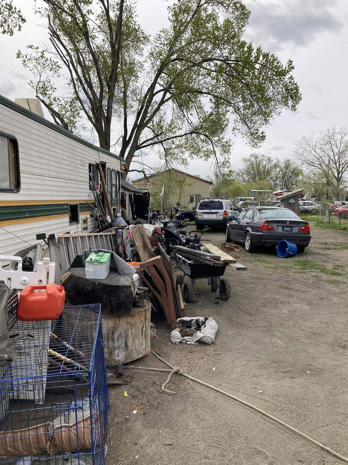 Four stolen vehicles were recovered from a property in the Finley area on Friday.