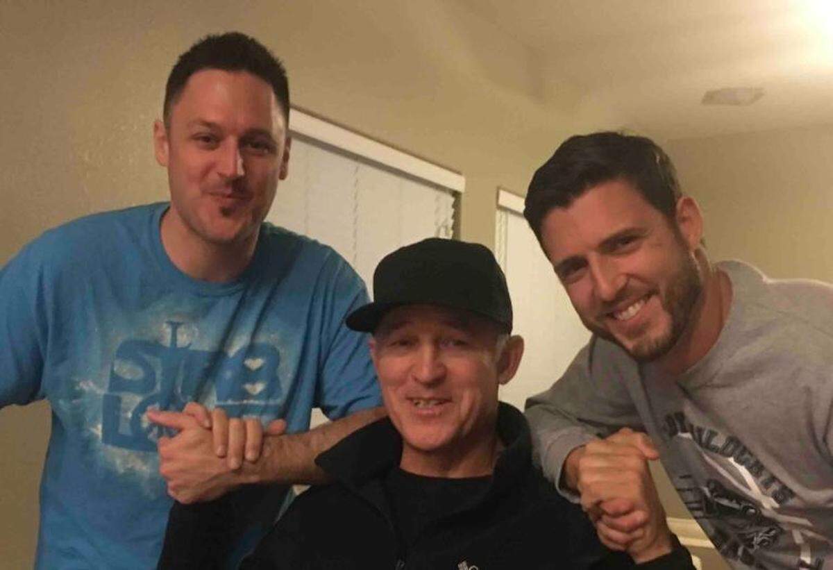 Steve Farrington, center, a longtime coach in a number of sports in the Tri-Cities and one-time baseball coach at both Columbia Basin College and Washington State University, is shown here with sons Tyler, left, and Brady.