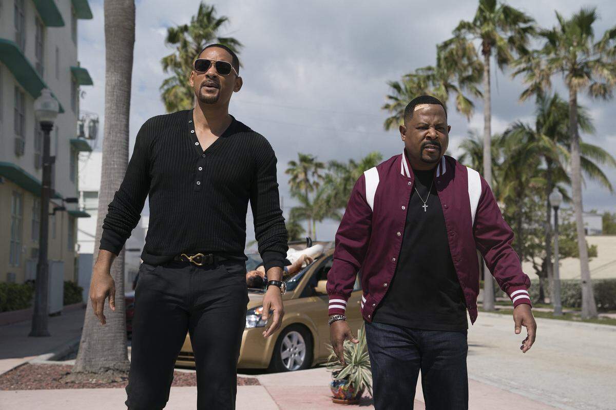 This image released by Sony Pictures shows Martin Lawrence, right, and Will Smith in a scene from “Bad Boys for Life.”