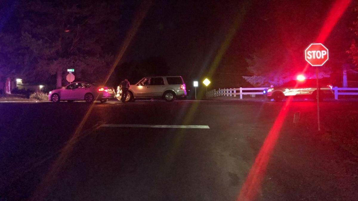 The Benton County Sheriff’s Office posted this photo on Facebook of the accident.