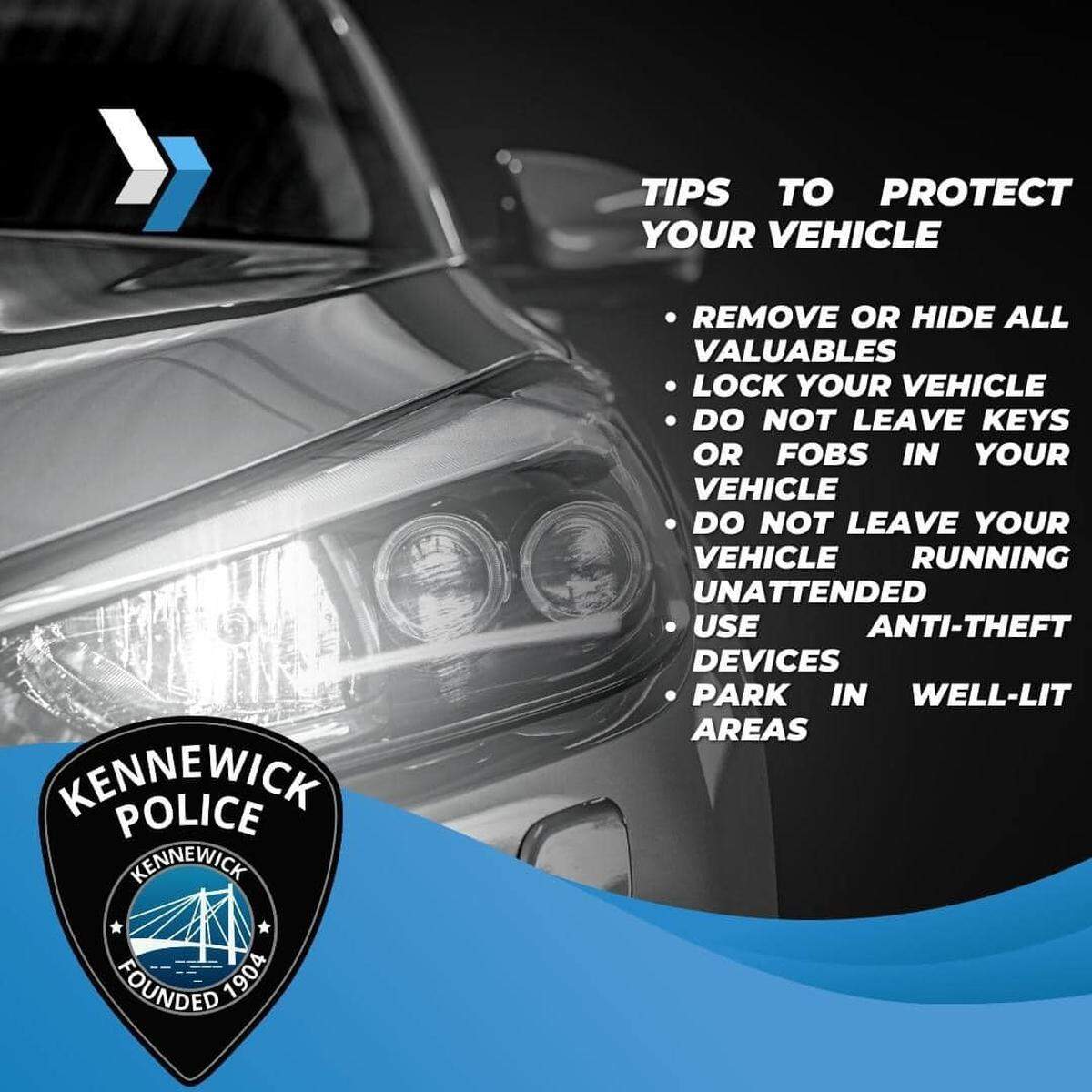 Car protection tips from Kennewick police