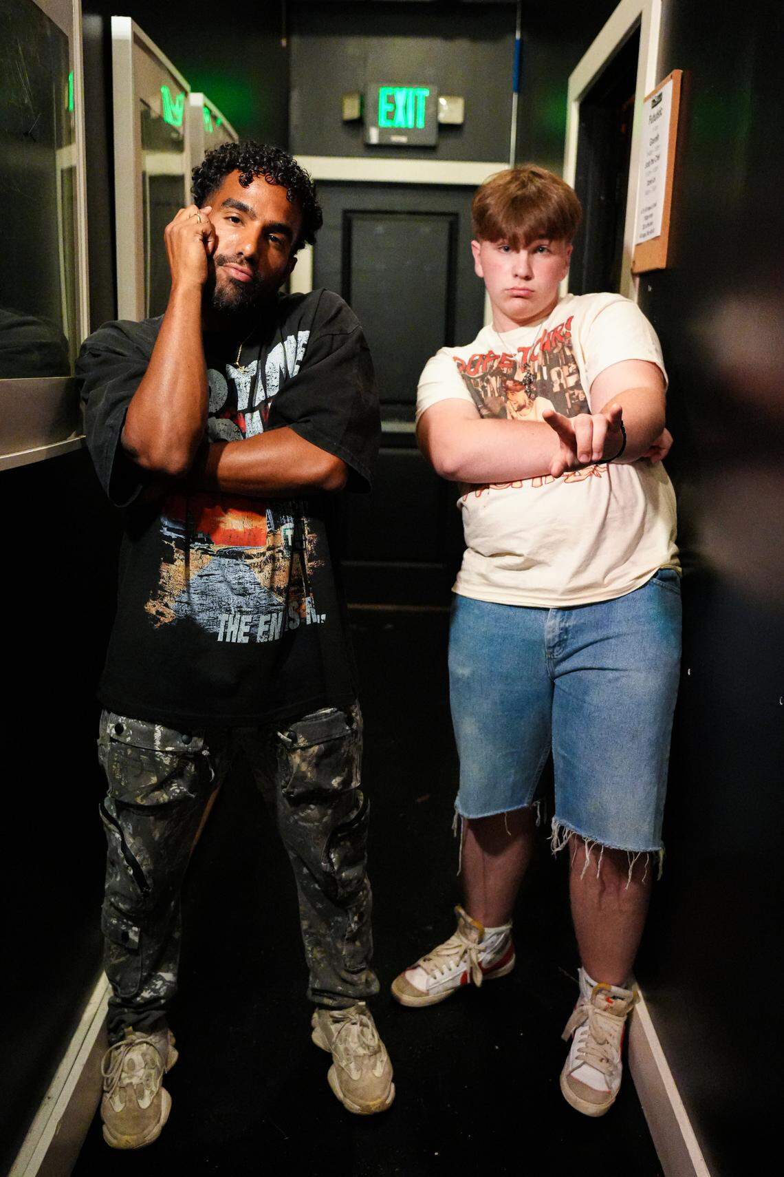 Teen rapper from Tri-Cities JOSIAHDAVIS. (right) poses with established artist FUTURISTIC (left) to promote their new single, “STUCK WIT U.”