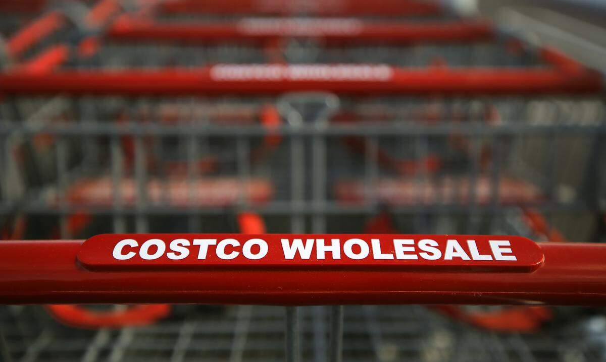 Costco Wholesale shopping carts outside the new store at 3125 Queensgate Dr. in Richland.