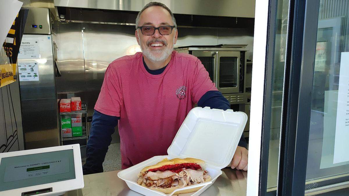Ron Swanby, owner of Swampy’s BBQ Sauce and Catering, moves into its new home, a custom-built kitchen in Kennewick.