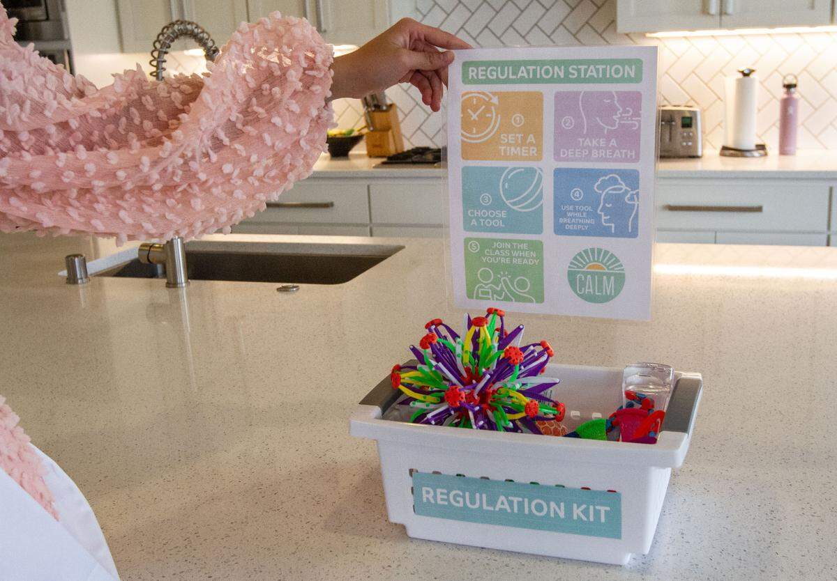 The kits will include items like a two-minute timer, fidget toolboxes, storage crates and breathing spheres along with a guide sheet on how to use the station.