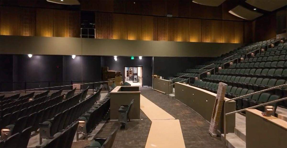 The auditorium inside Sageview High School in Pasco.