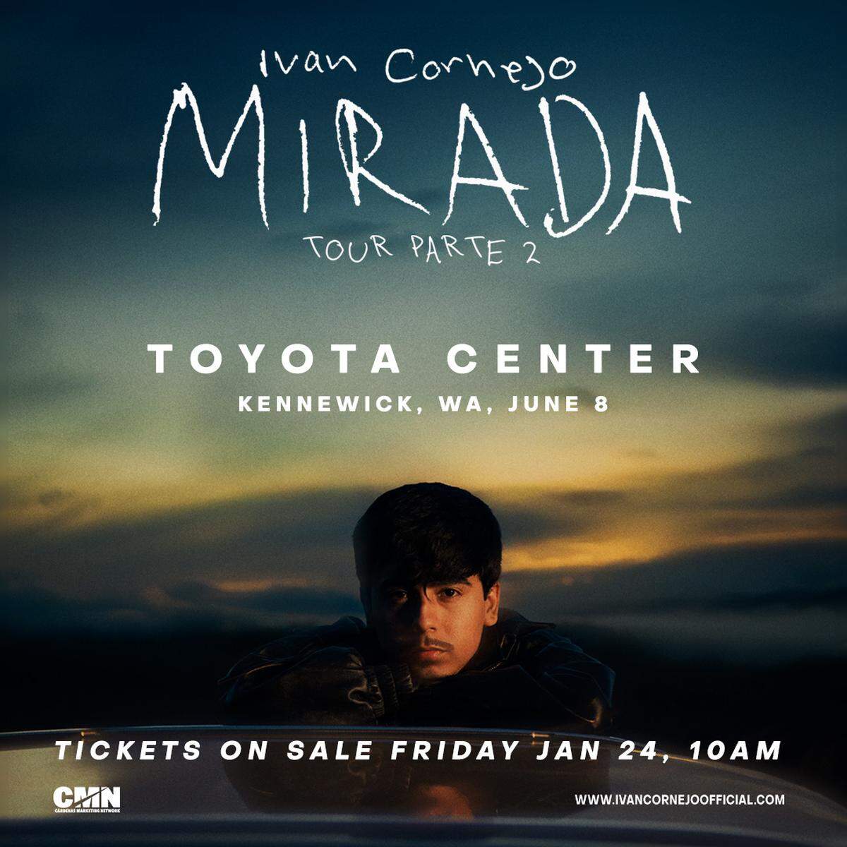 The second North American leg of Ivan Cornejo’s Mirada Tour will come to Tri-Cities in June 2025.