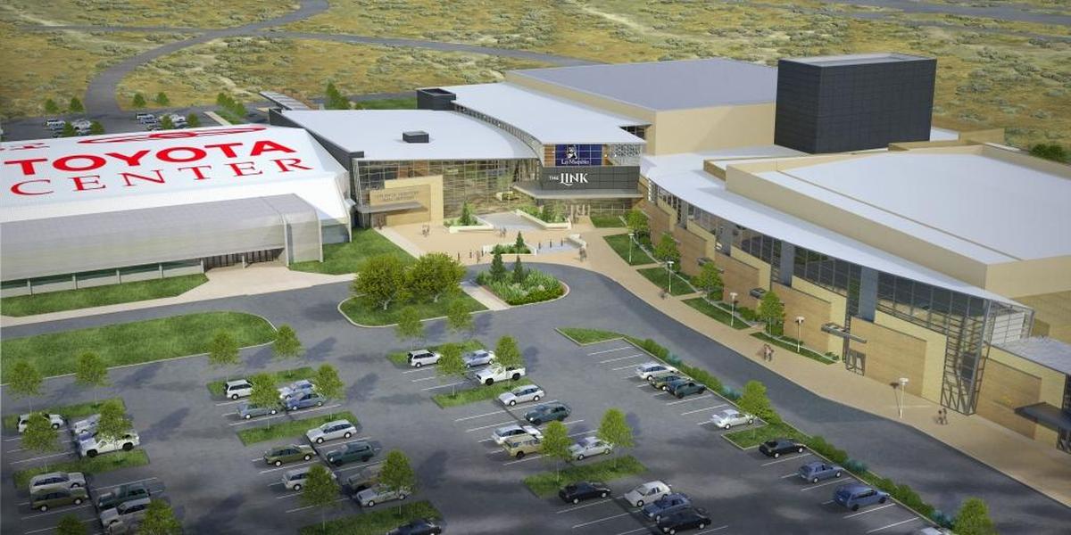 A conceptual drawing of The Link, a proposed Three Rivers campus expansion, which includes a 2,300-seat theater.