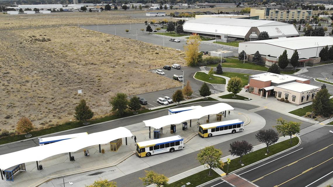 The Ben Franklin Transit transfer station in Kennewick’s Vista Field area. Ben Franklin Transit may not be able to restore taxi feeder, night or Sunday service until 2019 after a key contractor went out of business Oct. 31.