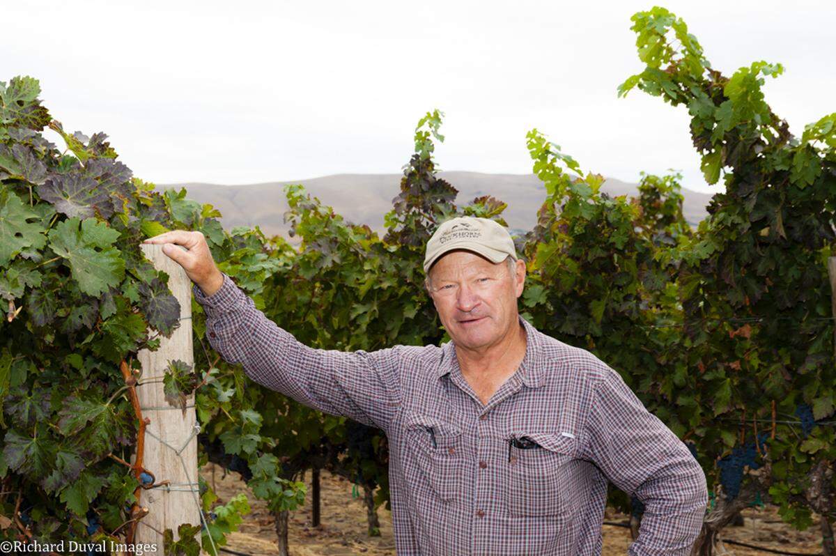 Dick Boushey began planting wine grapes in the Yakima Valley near Grandview, Wash., in 1977.