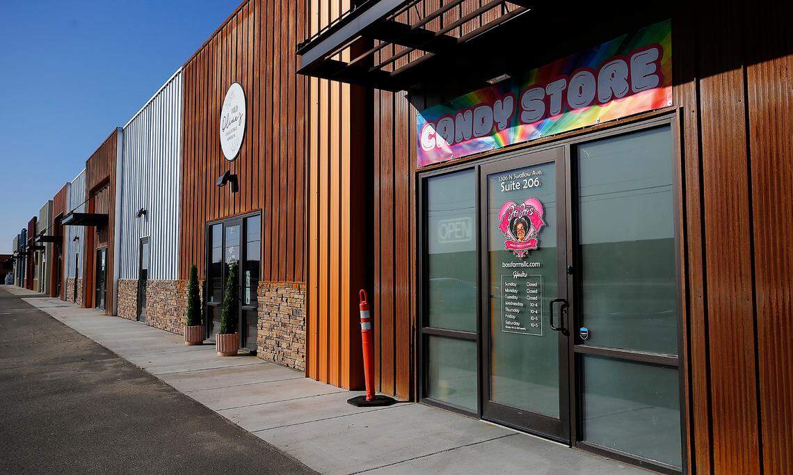 JoJo’s candy store carries its own freeze-dried treats, its house-made peanut butter line.