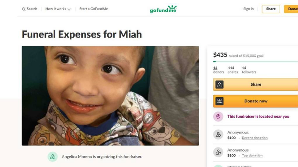 A GoFundMe account raised money for the funeral of a 4-year-old shot by his father with a stolen pistol.