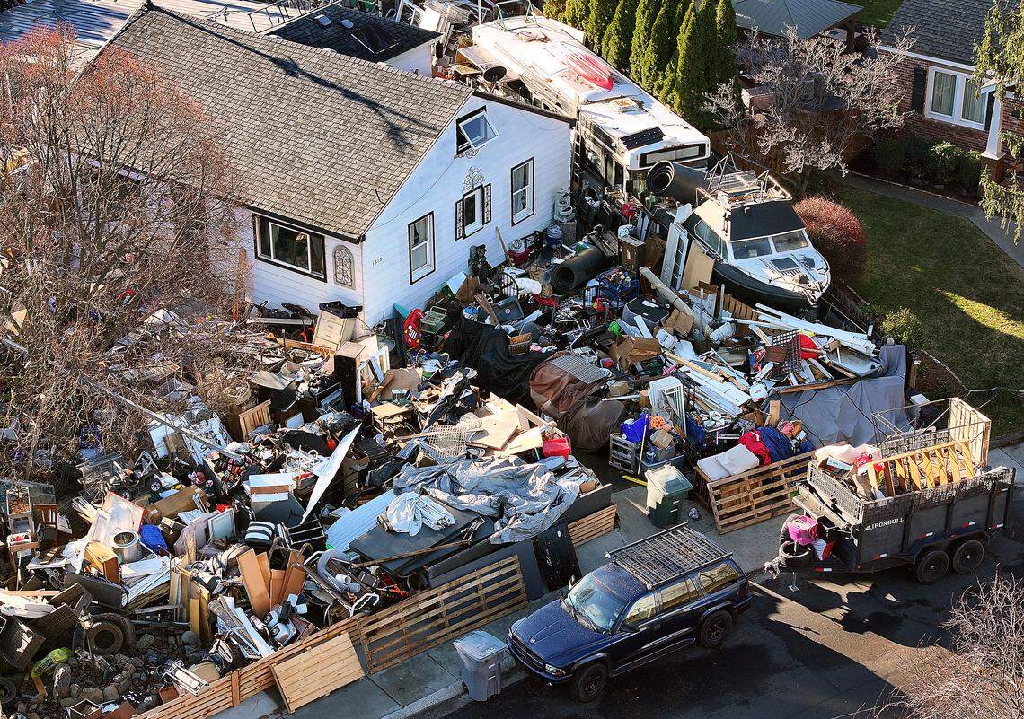 Richland has paused code enforcement legal action in Benton County Superior Court against the owner of this junk- and debris-cover property at 1312 Hains Ave. in Richland.