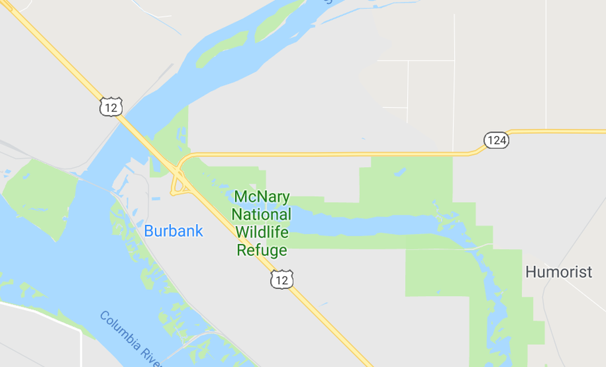 The chase and officer-involved shooting ended around 3 p.m. Saturday on&nbsp;Highway 12 near the Snake River bridge in Burbank, just east of Pasco.