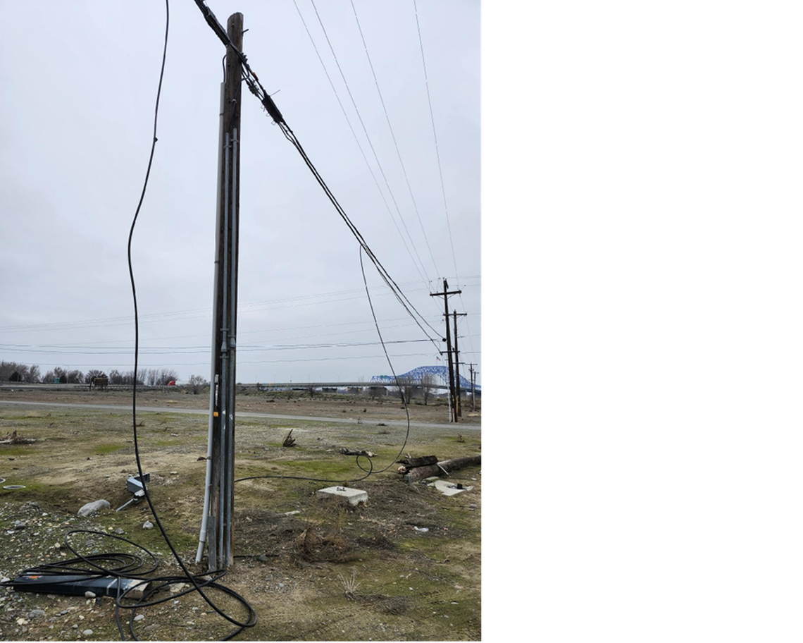Fiber optic lines were intentionally cut by vandals, causing an outage for some customers in parts of Pasco.