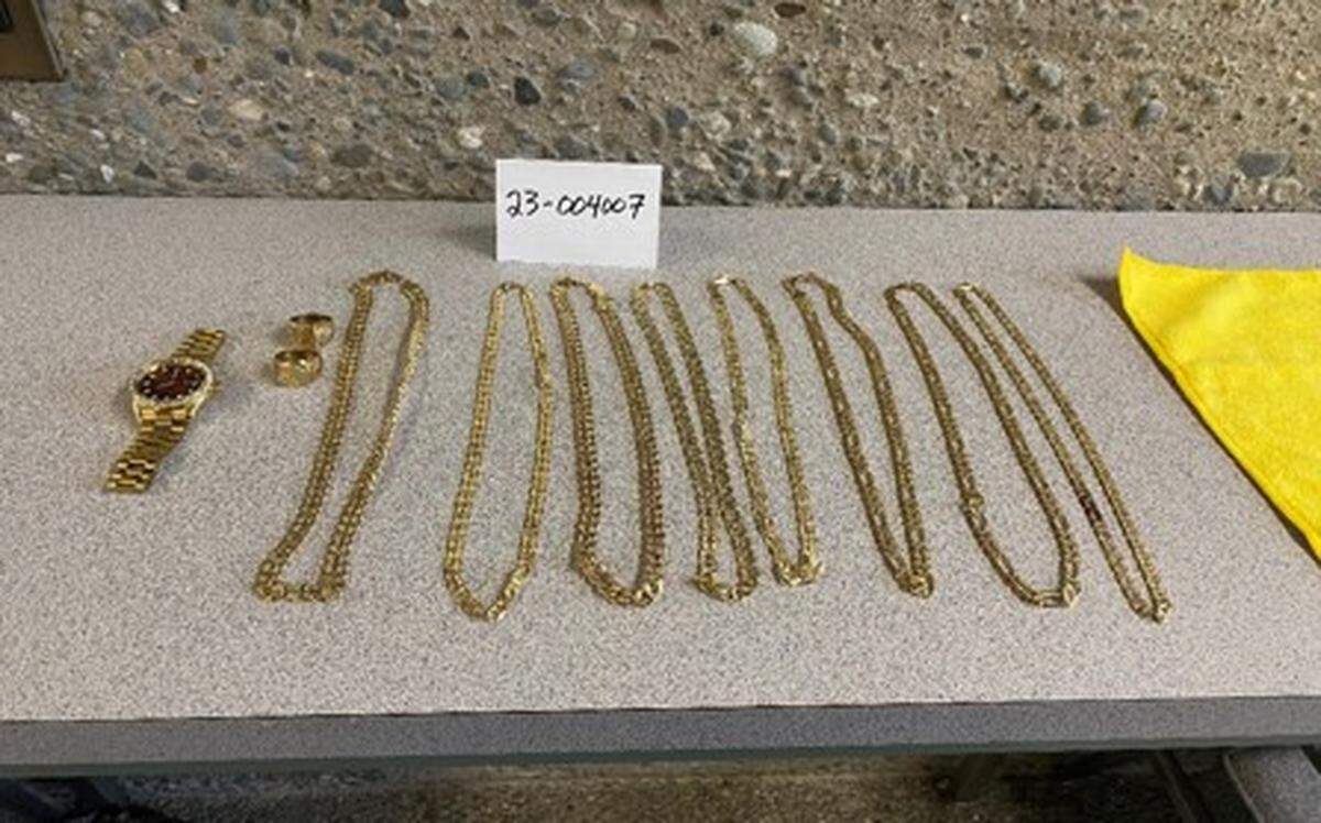 Chains, rings and a watch were recovered as part of a King County investigation in March.