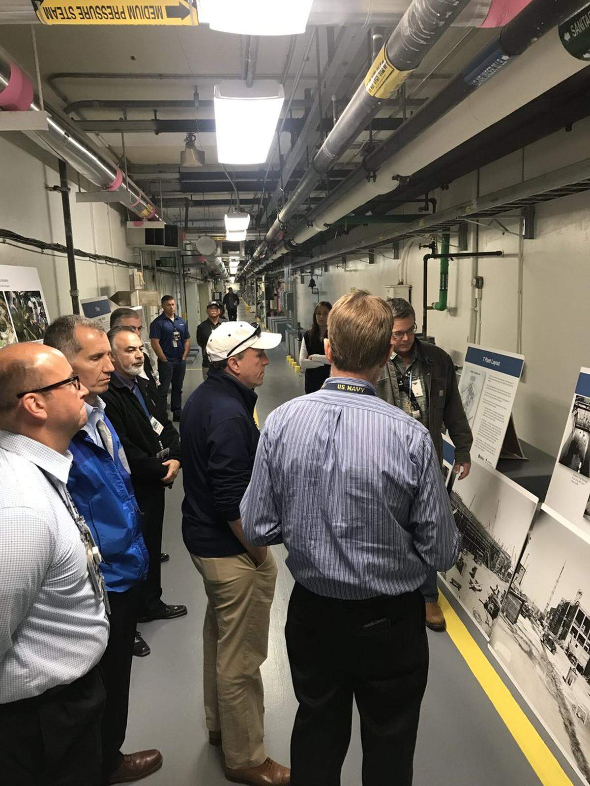 Department of Energy Under Secretary Paul Dabbar toured T Plant at Hanford, where radioactive sludge from the K West Basin is being shipped for dry storage.