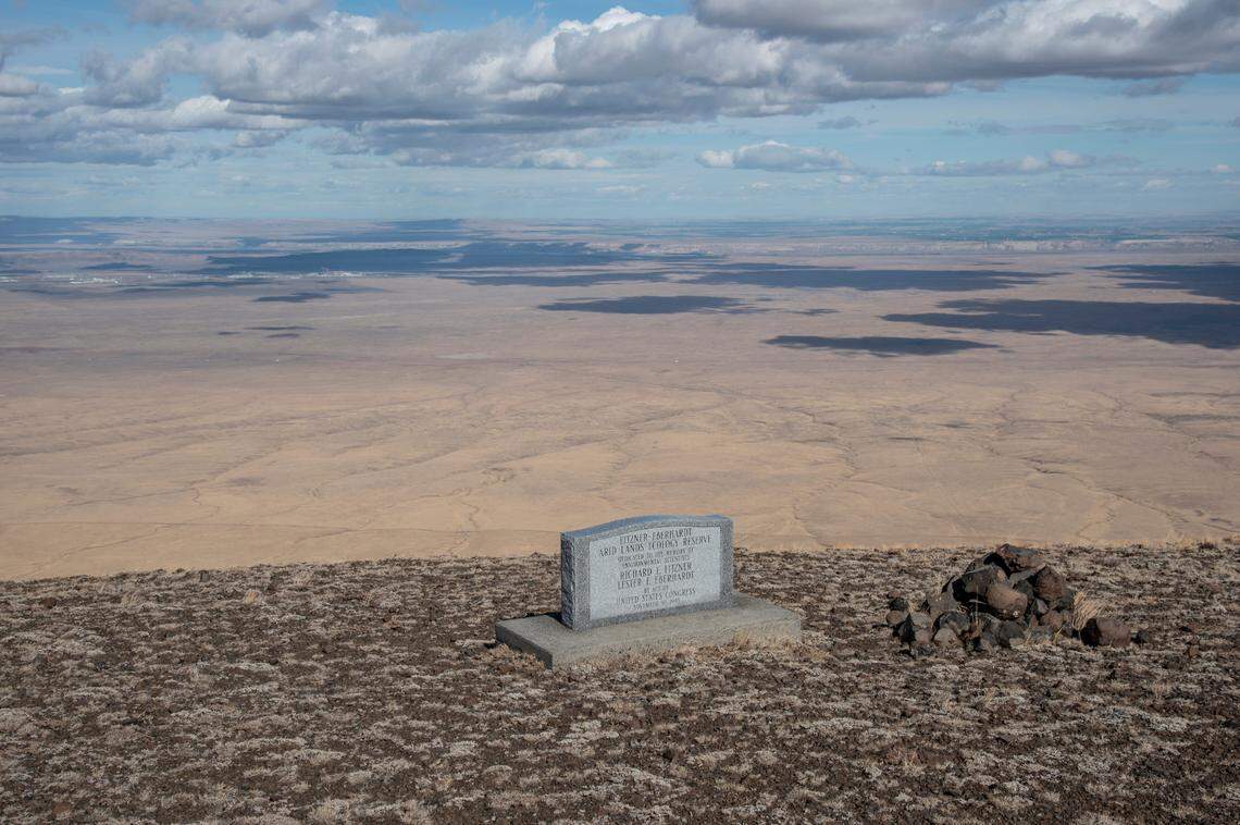 Rattlesnake Mountain towers over the Hanford Reach National Monument.