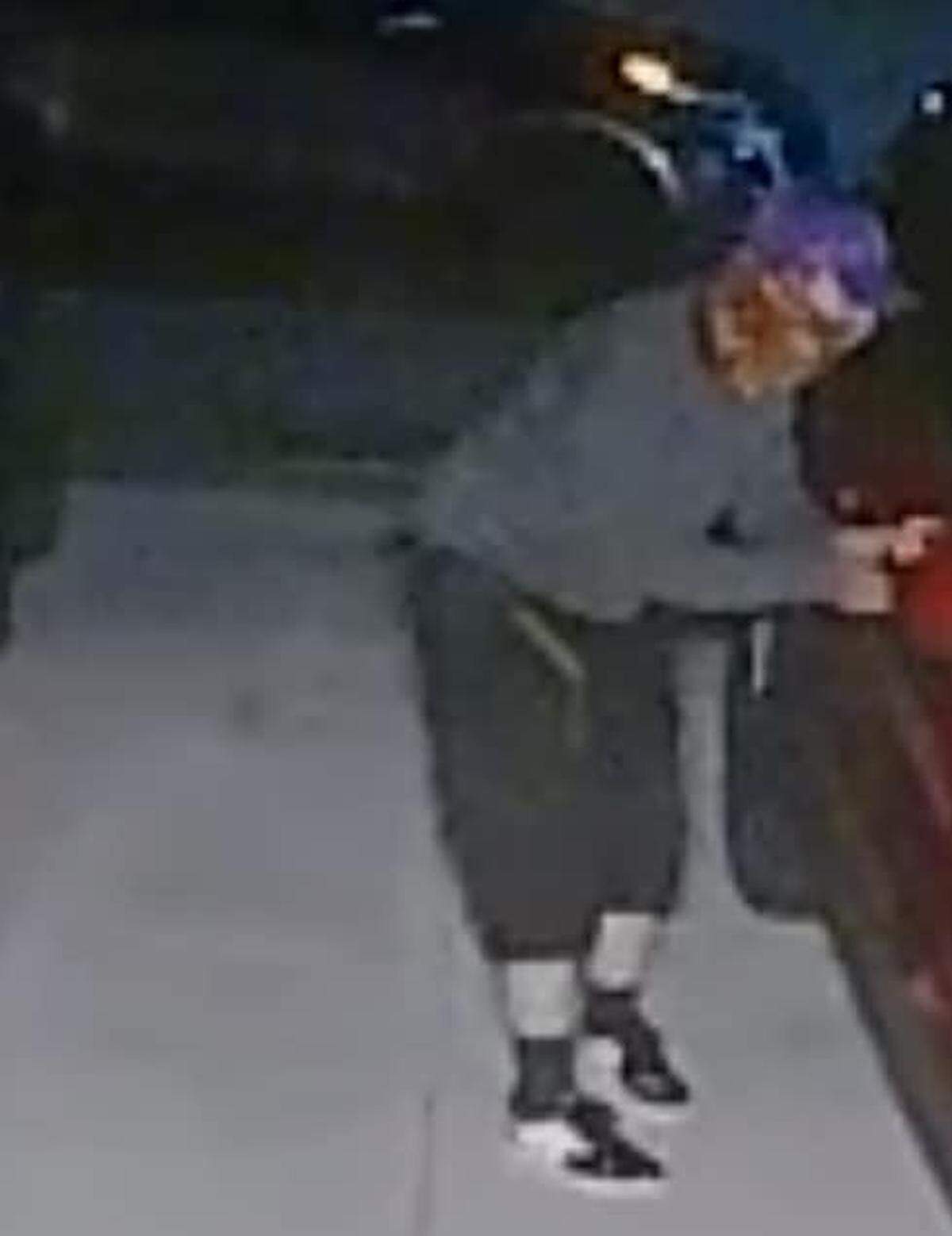 A security camera shows a car prowling suspect in Kennewick.