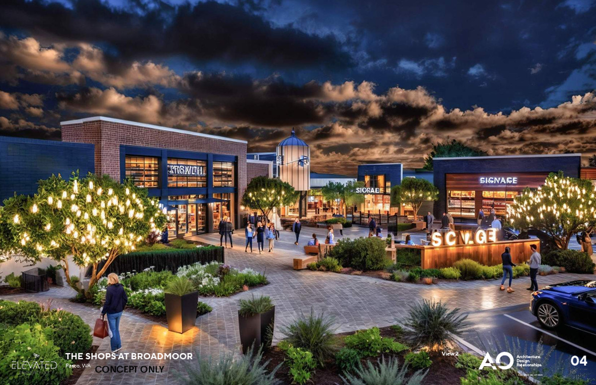 Elevated Property Co. has signed a letter of intent to purchase land at Broadmoor in western Pasco for a project it is calling The Shops at Broadmoor.