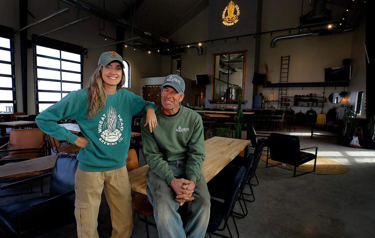 Tina Phillips and her father, Loren Miller, are close to opening Wheat Head Brewing Co. on a parcel of of the family’s wheat farm off Locust Grove Road just south of Kennewick. The site offers a sweeping view of the Horse Heaven Hills and the Tri-Cities. The family-friendly taproom will double as a wedding venue and host farmers markets in the future.