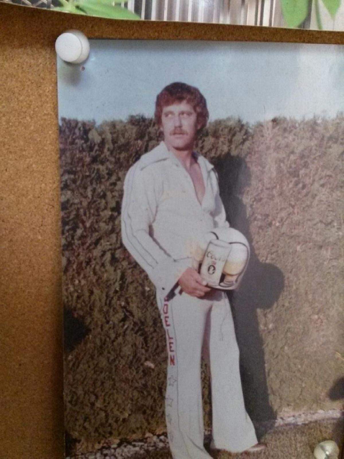 Photo of Gary Edelen during his stuntman days, provided by his son, Darren Edelen.