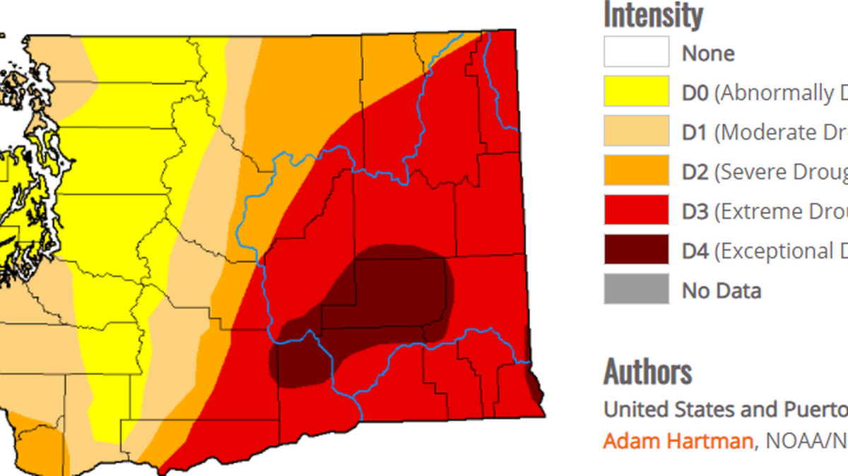 Parts of Benton and Franklin counties are now rated as having “exceptional drought.”