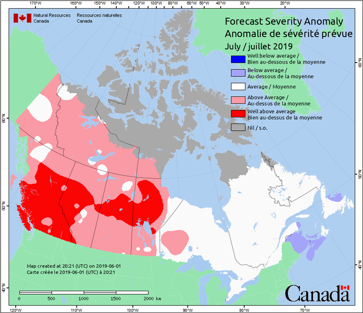 Canada is forecasting a severe fire season, which could send smoke over the Mid-Columbia.