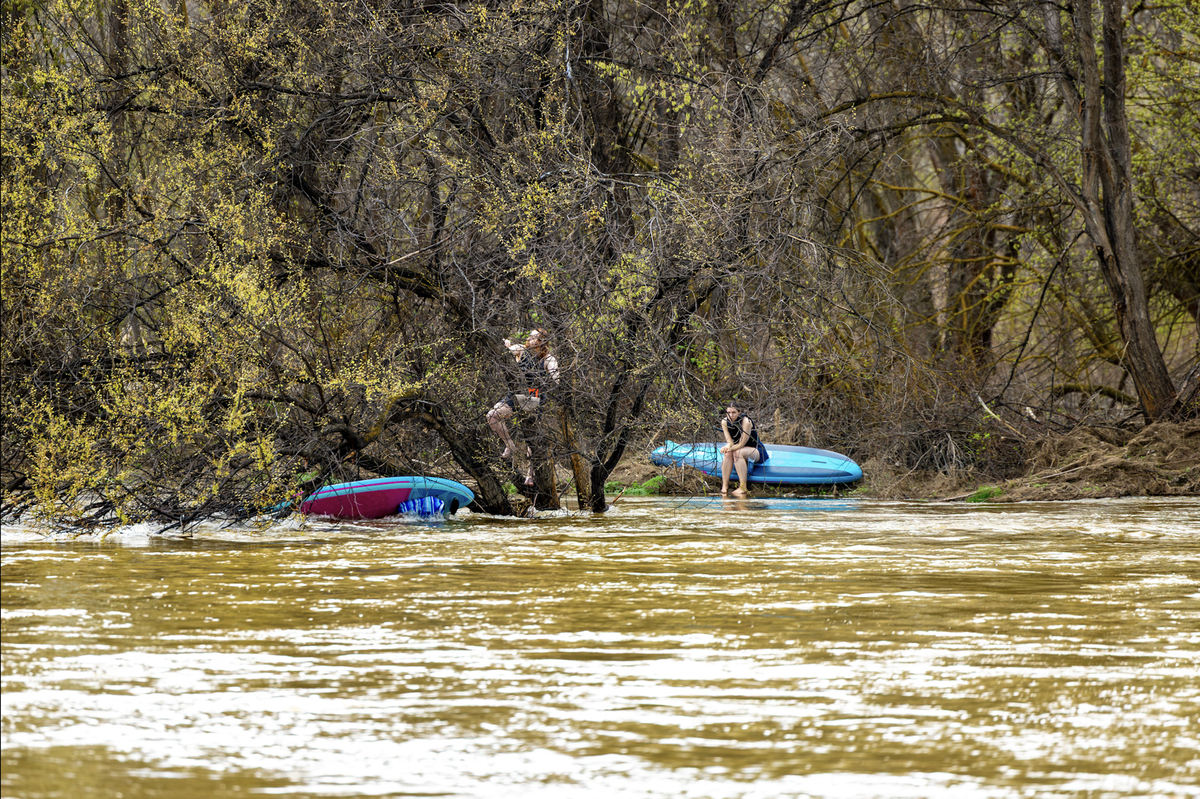 Columbia Basin Dive and Rescue team members responded to a call about stranded paddleboarders on the Yakima River on Friday, March 20, 2026.