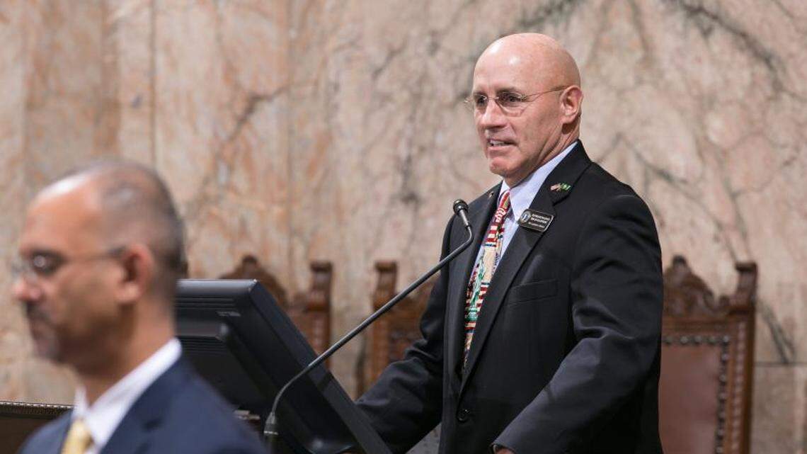 Eastern WA candidate says he had his gun during debate at a high school. Is that legal?