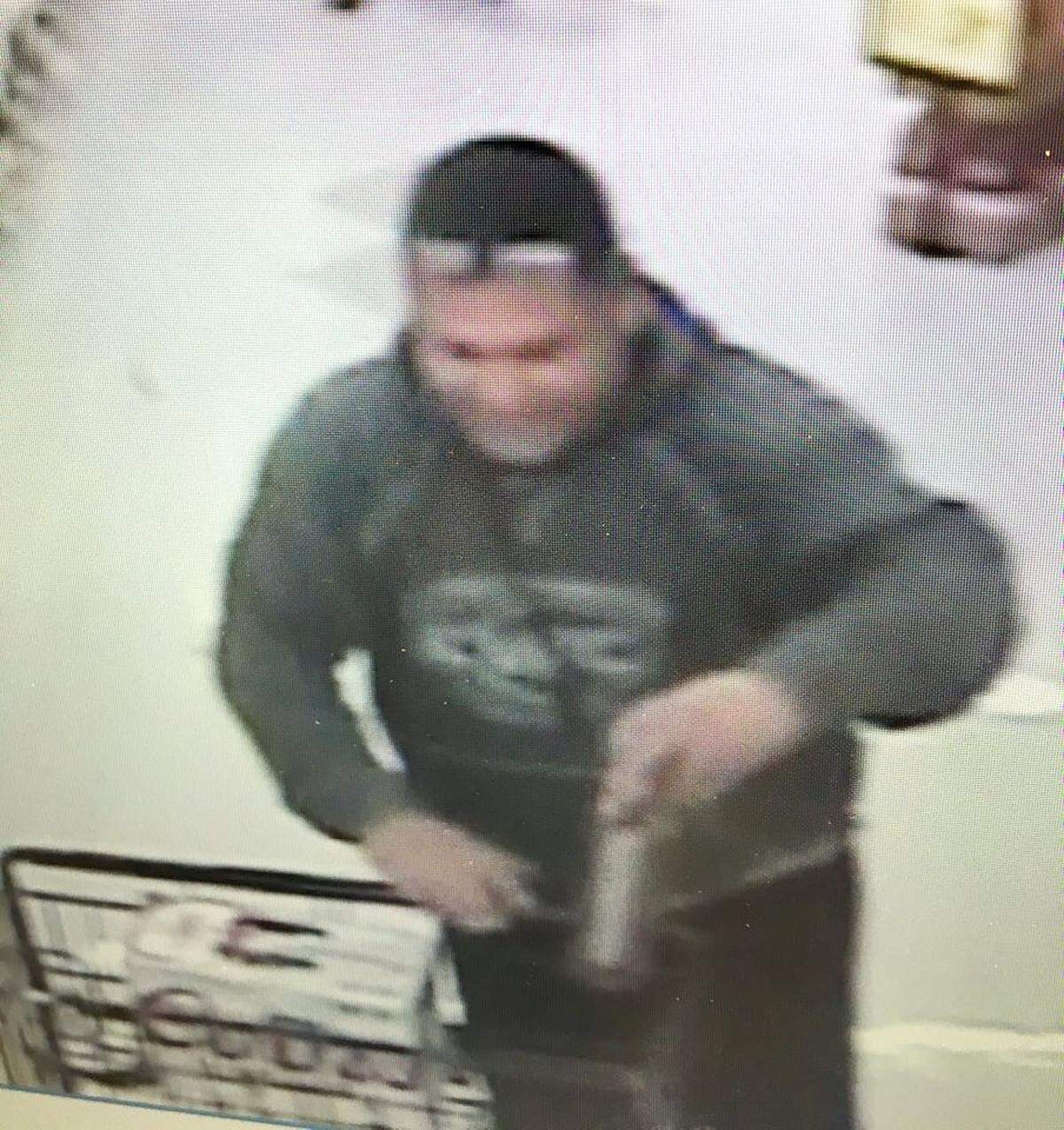 Pasco police are looking for help to find this man who slapped a woman’s rear while they were in the check out line at Albertson’s