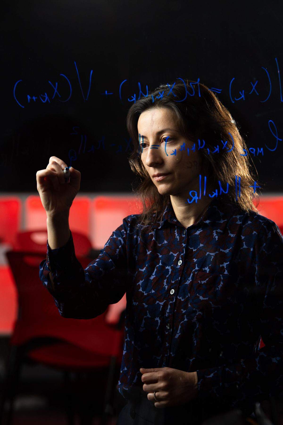 Draguna Vrabie, chief data scientist at PNNL, works with her colleagues to develop and apply trustworthy artificial intelligence to support scientific discovery.&nbsp;