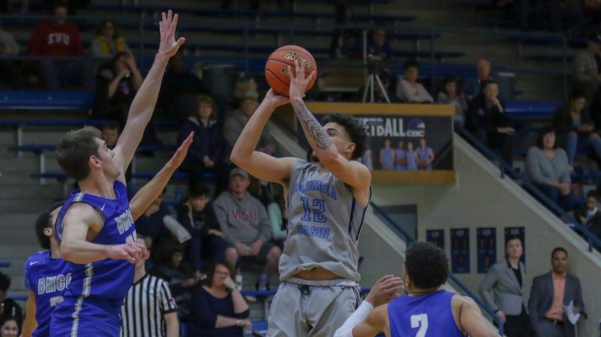 Sergio Pineda led the CBC Hawks with 14 points and 7 rebounds against Big Bend Community College.