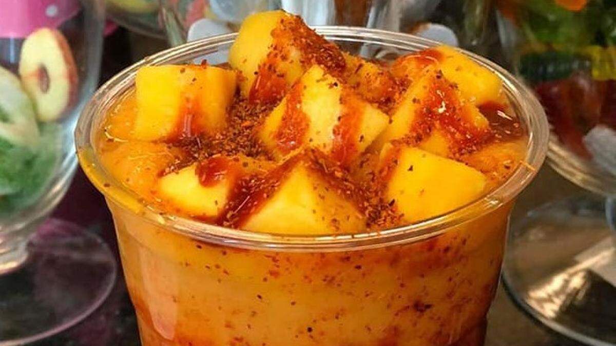 The Coffee Crush’s Mangonada is topped with mango and homemade sauce.
