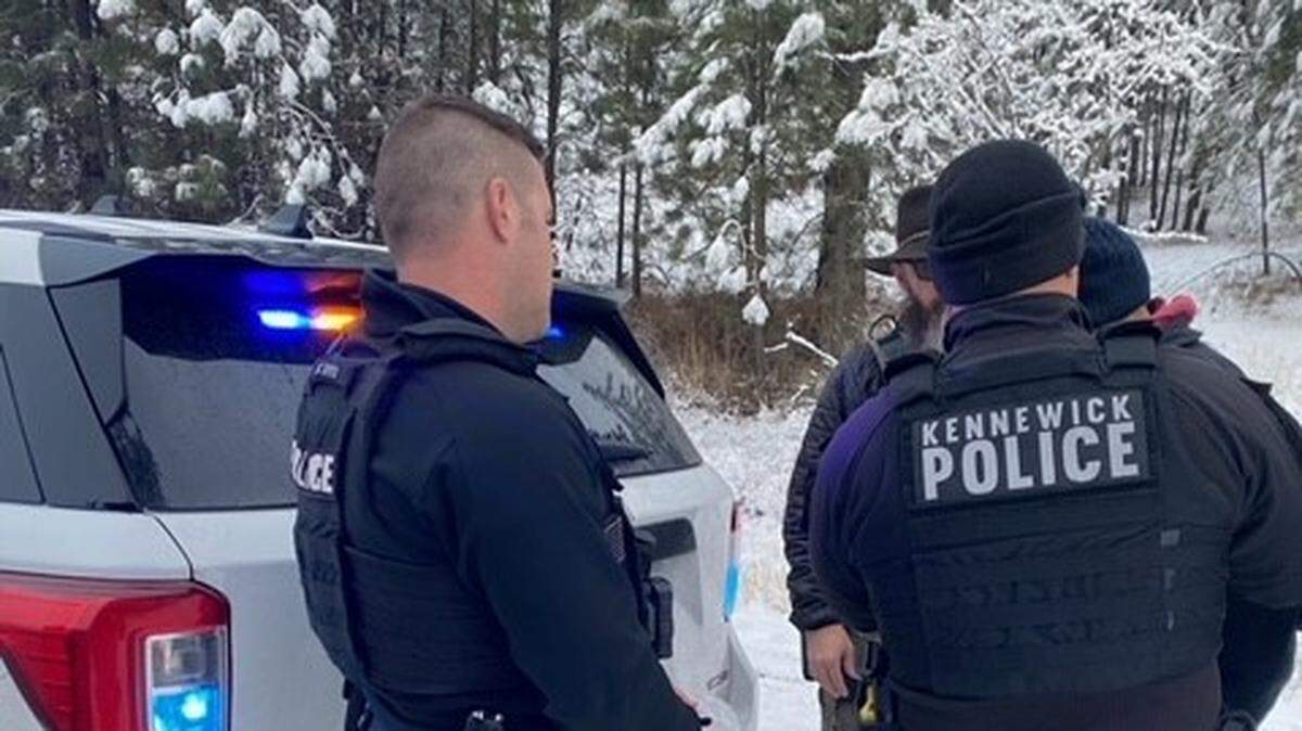 Kennewick police detectives arrest Antonio Aguilar-Hartman on a murder warrant after a man was found fatally wounded in his home on Nov. 19.