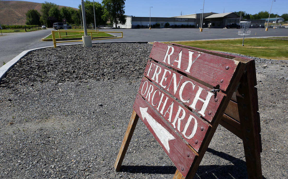 The u-pick Ray French Orchard is at 921 Harvest Lane PR NE off Kennedy Road in Richland.