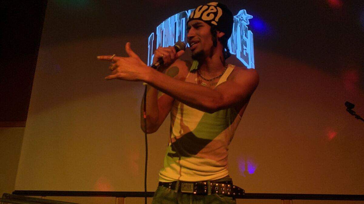 Seattle rapper Oblé Reed headlined the PNW Superheroes show at Whitman College on Friday, Feb. 23.
