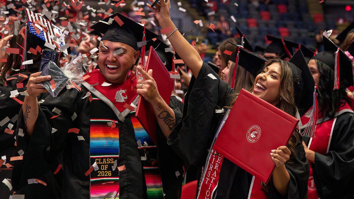 Washington State University Tri-Cities honored graduates during its spring 2026 commencement at the Toyota Center in Kennewick.