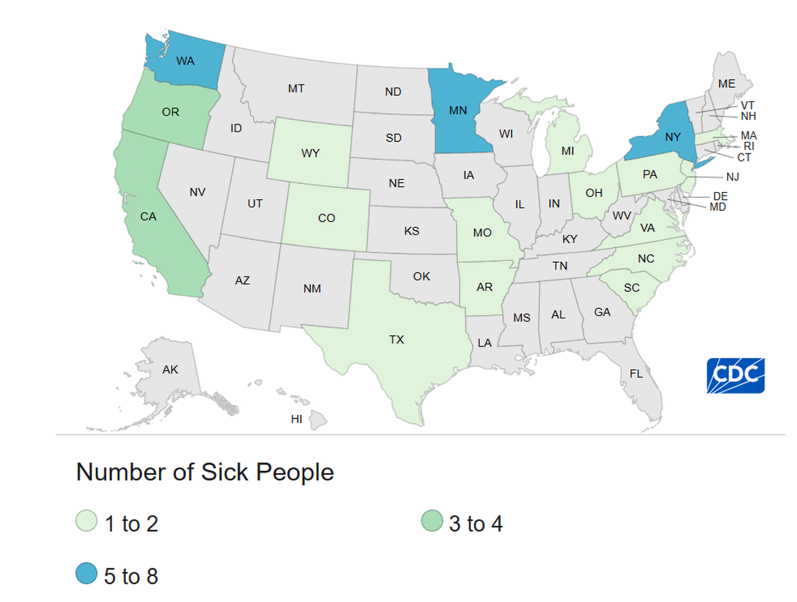 The Centers for Disease Control and Prevention had linked 39 cases to an E. coli outbreak linked to organic carrots as of Nov. 18, 2024.