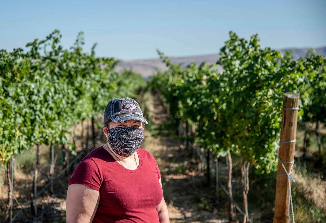 Ana Cruz, of Prosser, said in 2020 that she worried about contracting COVID every day she went into the processing plant where she works. “We’re essential workers and every day we’re having to risk our lives, and the lives of our families,” she said.