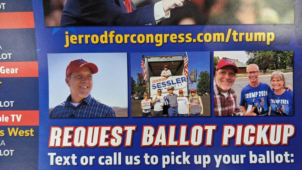 Jerrod Sessler, a Republican running to oust Central Washington Congressman Dan Newhouse, is offering to pick up voters’ ballots in the lead up to the Aug. 6 primary election.