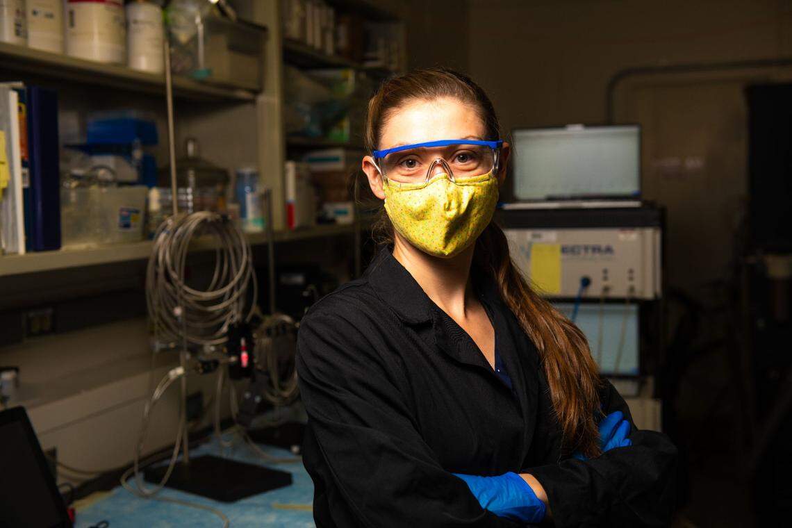 Chemist Amanda Lines is among the researchers at PNNL who apply their strengths in chemistry, materials and nuclear science to advance solutions for safe and reliable nuclear energy — a source of carbon-free energy that will help meet the nation’s climate and clean energy goals.