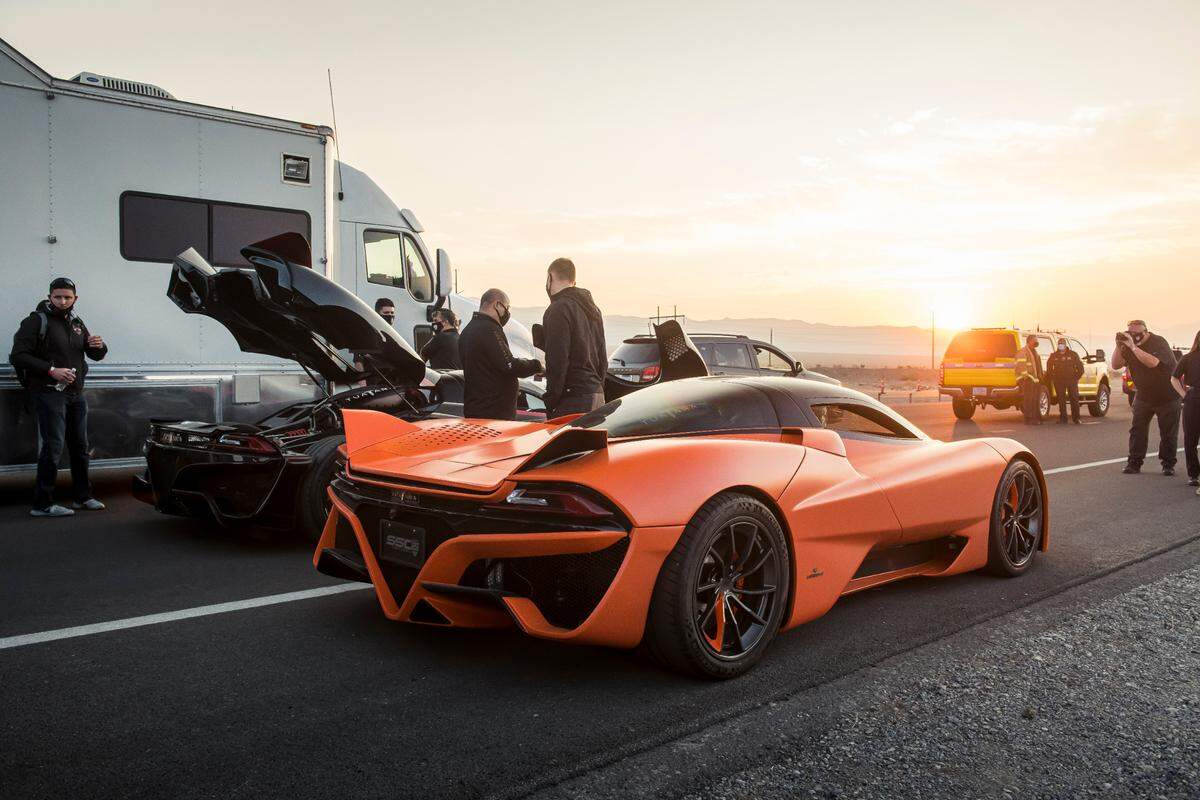 SSC Tuatara set a world record for the fastest speed by a production car. The $1.9 million hyper car beat the old record by about 40 mph.