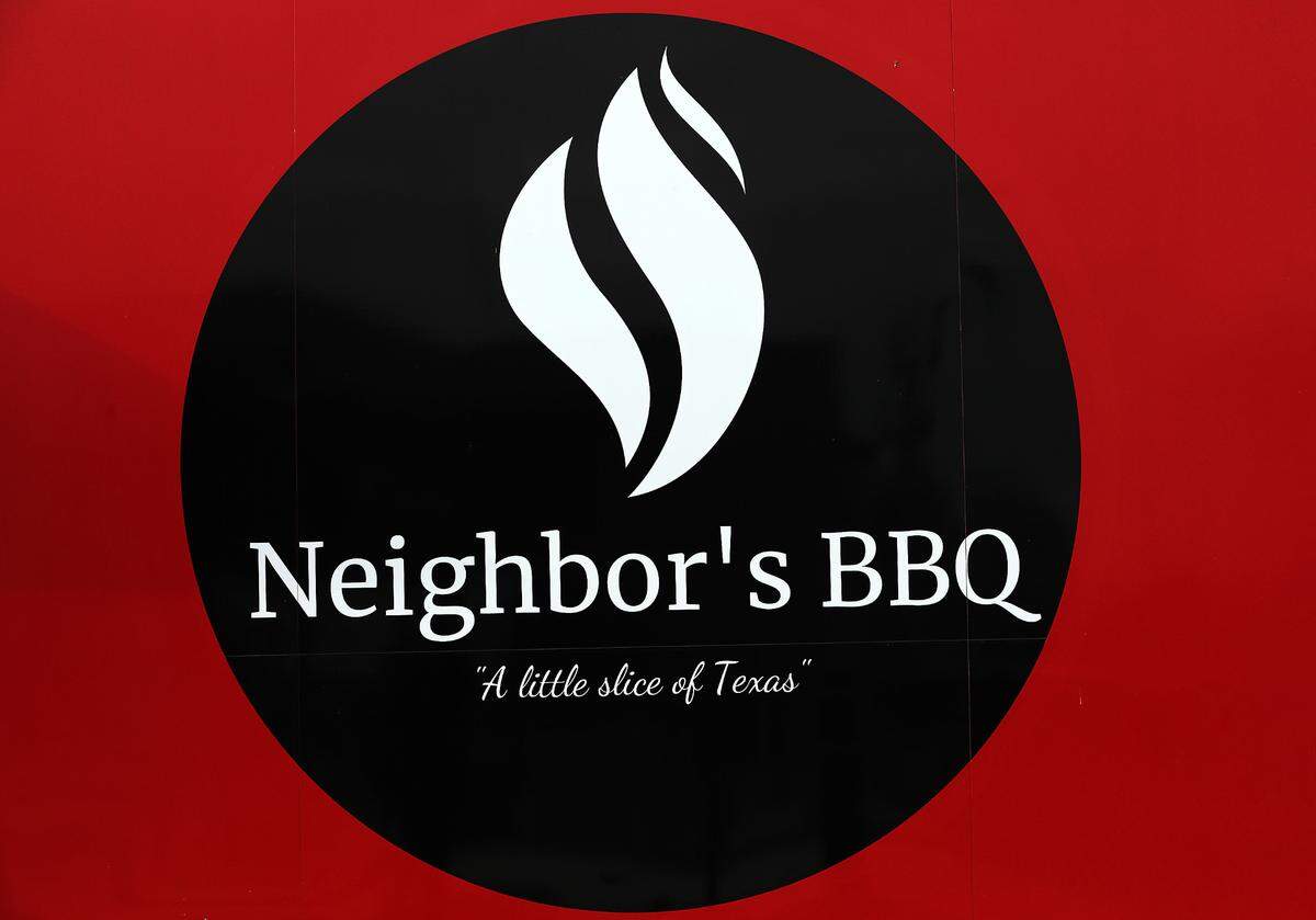 The Neighbor’s BBQ mobile trailer is owned by Michael Hicks and his wife, Kristin, and their menu features Texas barbecue items.