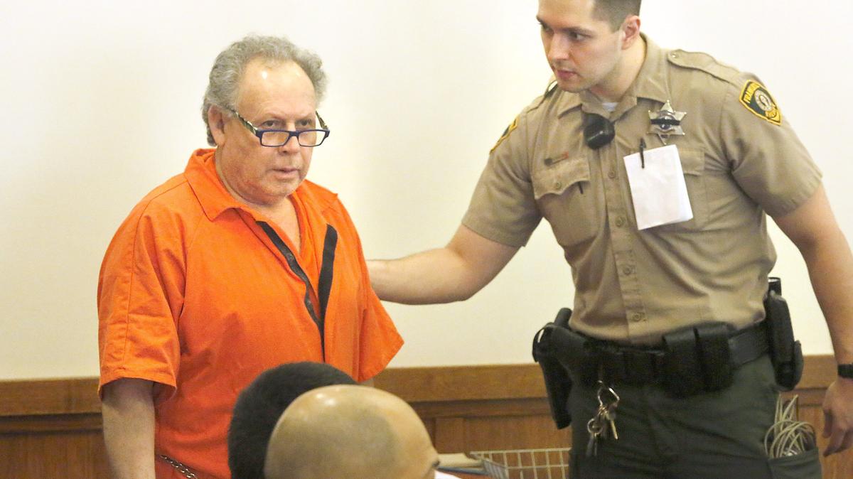 
Hector Orozco Sr. is directed to a seat near other prisoners by a Franklin County corrections officer following his sentencing hearing Tuesday morning in Franklin County Superior Court.
