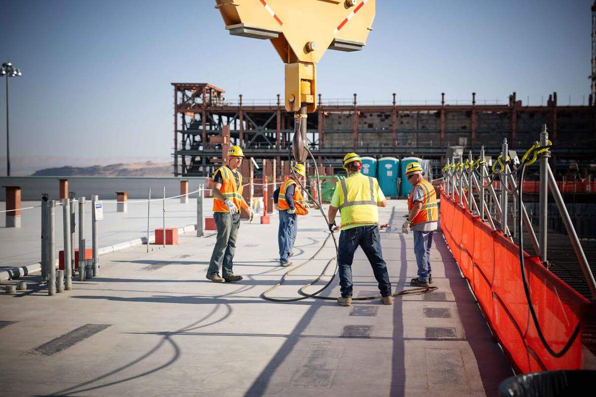 Some limited construction work was being done at the Hanford site vitrification plant’s High Level Waste Facility, as work continued on its design, in 2024. The Department of Energy is required to start treating high level radioactive waste by 2033.