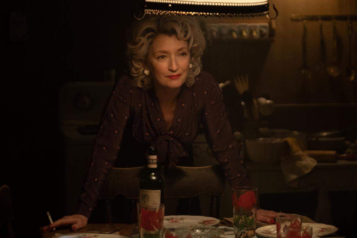 Lesley Manville stars as “Blanche Weboy” in director Thomas Bezucha’s “Let Him Go”, a Focus Features release.  