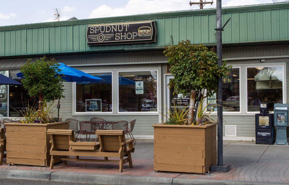 Spudnut Shop in the Uptown is one of the businesses sued for failing to comply with the Americans with Disabilities Act.