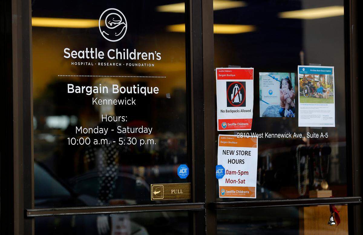 The Seattle Children’s Bargain Boutique at 2810 W. Kennewick Ave in Kennewick is closing for good on March 25, just shy of its seventh year in the Tri-Cities.