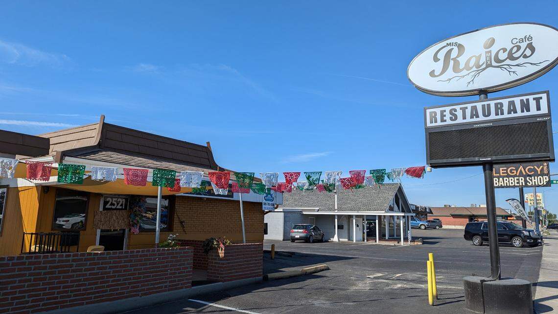 Mis Raices Cafe was heavily damaged after a fire broke out in the business Sunday evening.